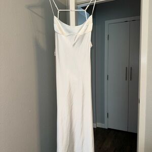 Elegant White Slip Dress